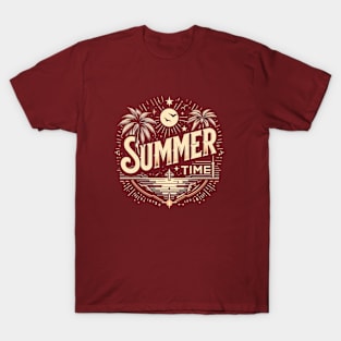 Tropical Summer Vibes warm season welcome summer T-Shirt